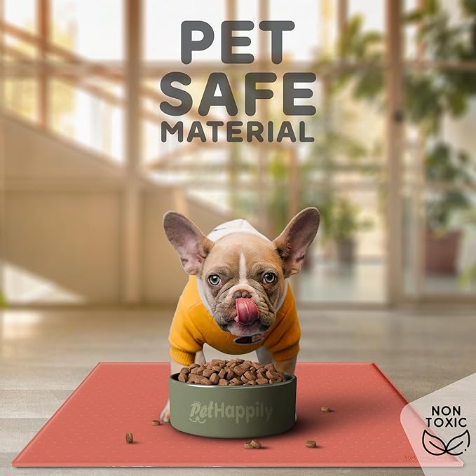 Dog Food Mat - Raised Edges Dogs Mat - Image 3