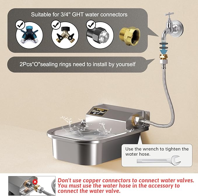 Automatic Water Dispenser for Dogs, Patented 3L Outdoor Dog Drinking Water Bowl - Image 5