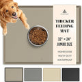 AVERYDAY 100% Waterproof Thicker Silicone Dog Food Mat, 0.63'' Raised Edge Bowl by YourAveryDay