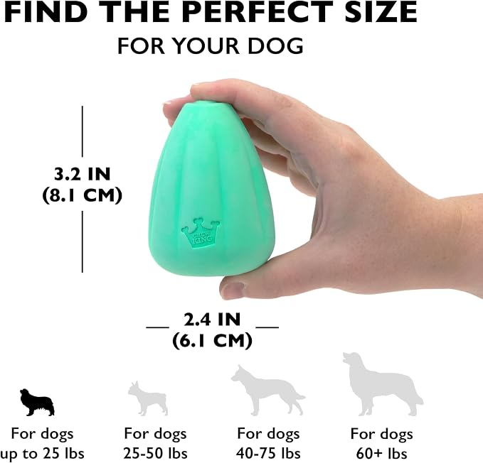 Chew King by Mammoth Premium Treat Dispensing Dog Toy, Durable Natural Rubber - Image 4