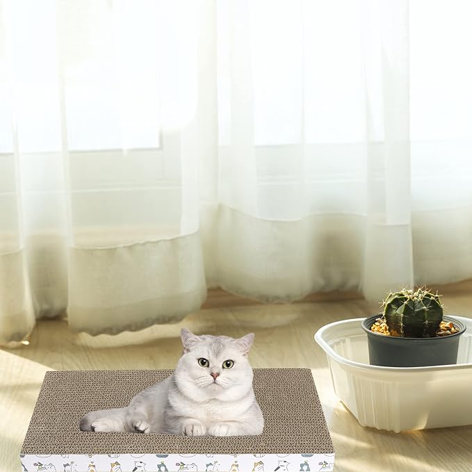 PatiencET Cat Scratcher Cardboard 5 PCS Cat Scratch Pad Reversible Scratcher - Image 6