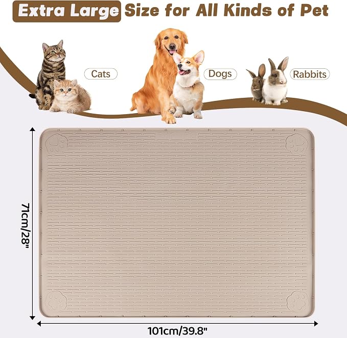 Cat Food Mat, Floor Protection - Image 2