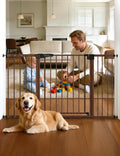 Babelio Metal Auto Close Baby Gate PressGuard P7, Extra Wide Pet Gate by BABELIO