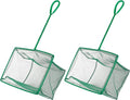 Pawfly Aquarium Fish Net with Braided Metal Handle Square Net with Soft Fine by Pawfly