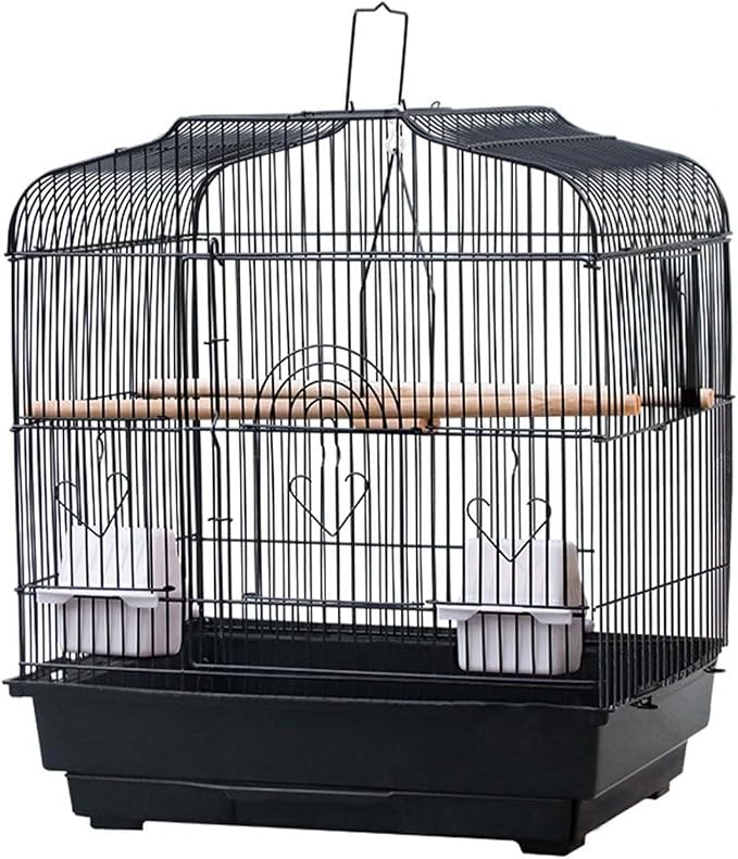 Travel Bird Cage 20.5x18.1x14.2 Inch, Portable Bird Carrier by TROPOW