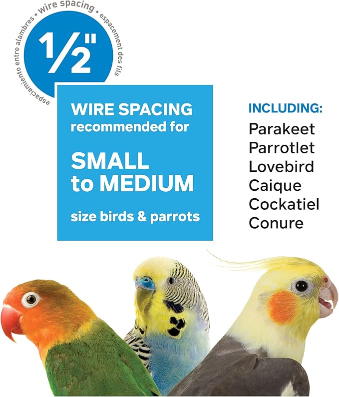 Prevue Hendryx SP31999G Classic Round Bird Cage - Image 8