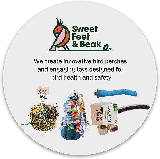Sweet Feet & Beak Safety Pumice Bird Perch, X-Small 1/2" X 6" - Image 7