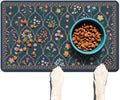 Absorbent Pet Dog Bowl Mat for Food and Water, Pet Cat Food Feeding Mat by Ideasonna