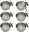 Tfwadmx 6 Pcs Bird Feeding Dish Cups Parrot Food Bowl Clamp Holder Coop Cup by Tfwadmx