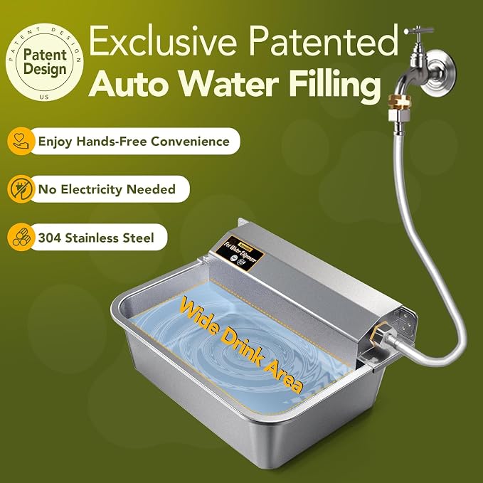 Automatic Water Dispenser for Dogs 2 Gallons, 304 Stainless Steel Dog Water - Image 5