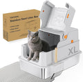 TENTIZON Stainless Steel Cat Litter Box by TENTIZON