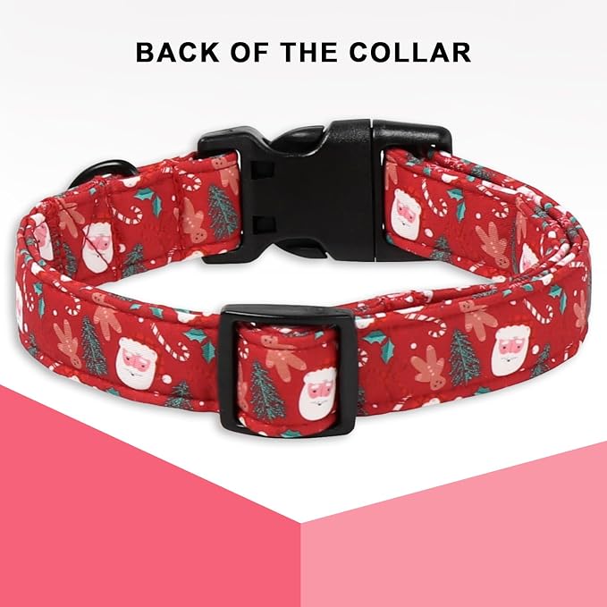 Christmas Dog Collar, Unique Style Paws Santa Claus Dog Collar - Image 2