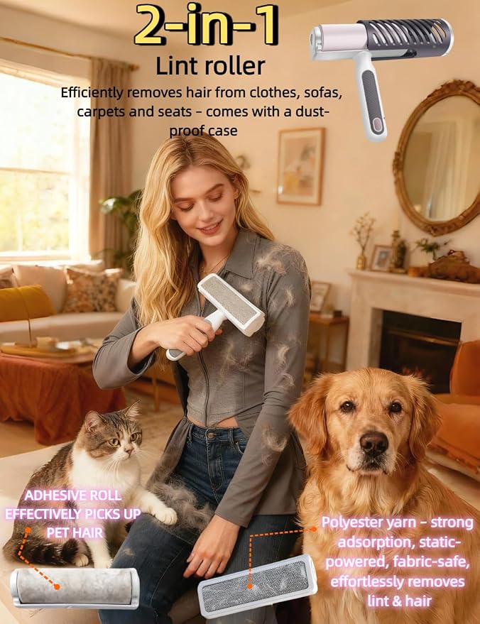 3-in-1 Deshedding Dog Brush, Deshedding Dog Grooming Brush & Undercoat Rake - Image 6
