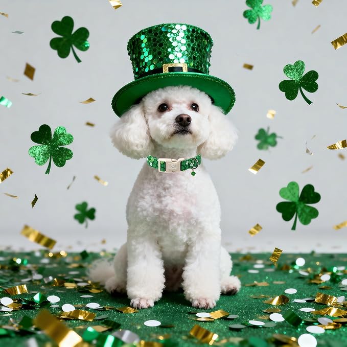 St. Patrick's Day Dog Collar for Medium Dogs - Image 6