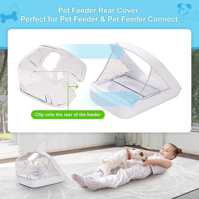 Pet Feeder Rear Cover for Pet Feeder & Connect, YOIHABV Cat Feeder Cover - Image 3