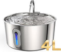 4L/135oz Large Cat Water Fountain Advanced 304 Stainless Steel by Unknown