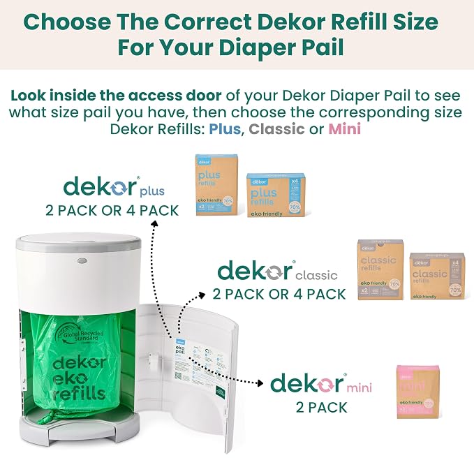 Diaper Dekor EKO Plus Diaper Pail Gift Set - Image 6