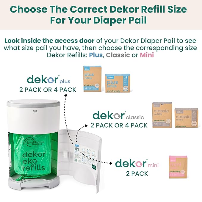 Diaper Dekor EKO MINI Diaper Pail, ONLY Eco-Friendly Diaper Pail Made - Image 7