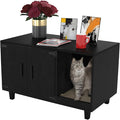 GDLF Modern Wood Pet Crate Cat Washroom Hidden Litter Box Enclosure Furniture by GDLFGoodLife