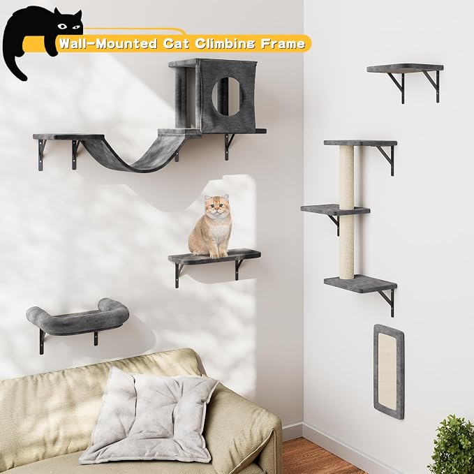 NUNU LAB Cat Wall Shelves, Indoor Cat Furniture - Image 3