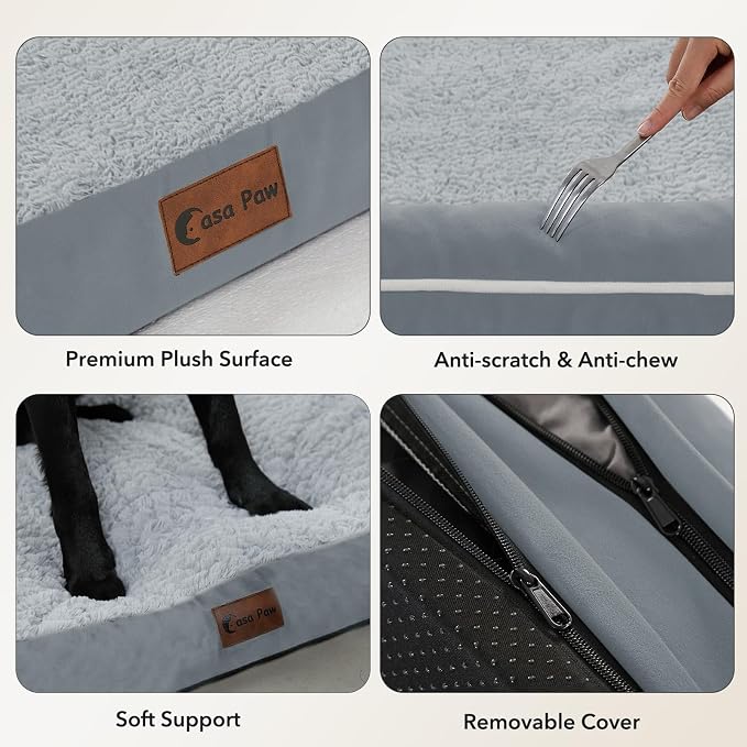 Orthopedic Dog Beds for Large Sized Dogs, Waterproof Egg Crate Foam Large Dog - Image 6