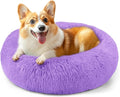 28in Large Dog Bed, Medium Size Dog and Cats, Calming Donut Bed by Hoewina