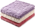 Tegeme 3 Pcs Small Dog Blanket 280 GSM Washable Pet Bed Cover Soft Fluffy Puppy by Tegeme