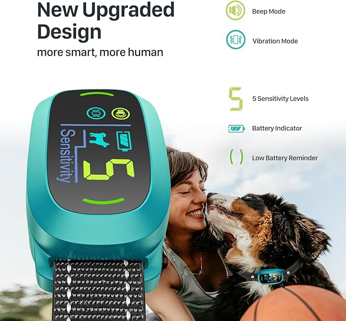 Dog Bark Collar for Large Medium Small Dogs, Rechargeable Smart Bark Collar - Image 2