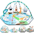 Baby Gym Play Mat, 8-in-1 Tummy Time Mat & Ball Pit by Jyusmile