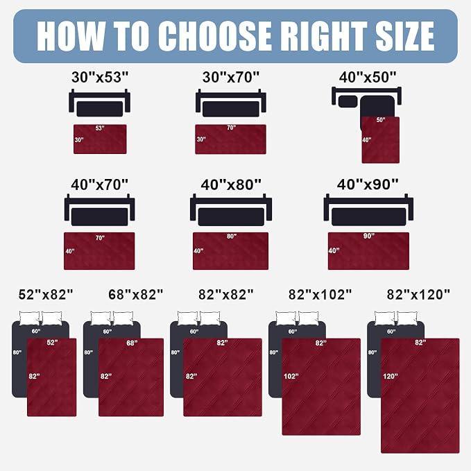Smiry Waterproof Dog Bed Cover Blanket 68x82, Soft Reversible Pet Blanket - Image 6