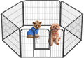 BestPet | Dog Playpen | 24 Inch, 6 Panels | Heavy Duty Metal Pet Exercise Pen | by BestPet