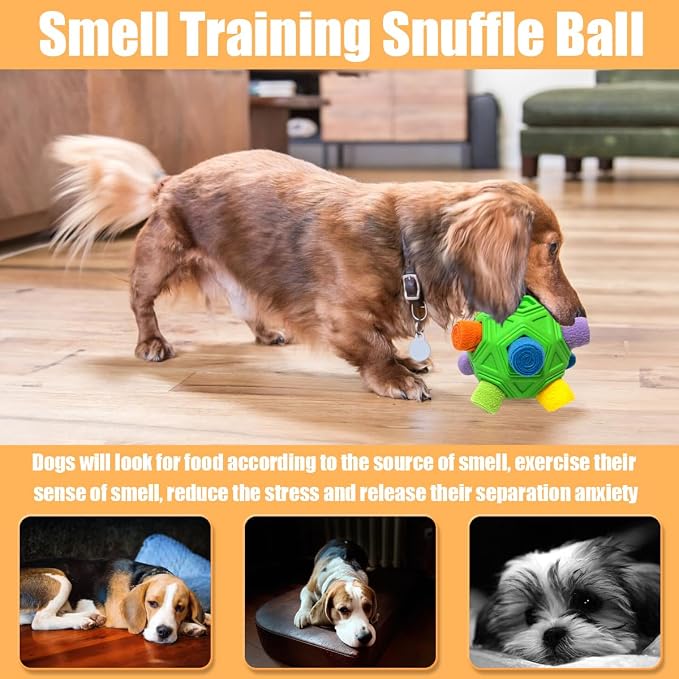 Dog Snuffle Ball-Interactive Puzzle Dog Toys Encourage Natural Foraging Skills - Image 5