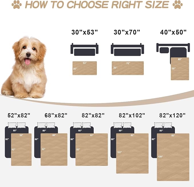 Smiry Waterproof Dog Bed Cover Blanket 30x53, Soft Reversible Pet Blanket - Image 6