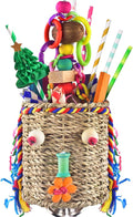 KATUMO Bird Toys, Parrot Grass Basket and Shredding Foraging by KATUMO