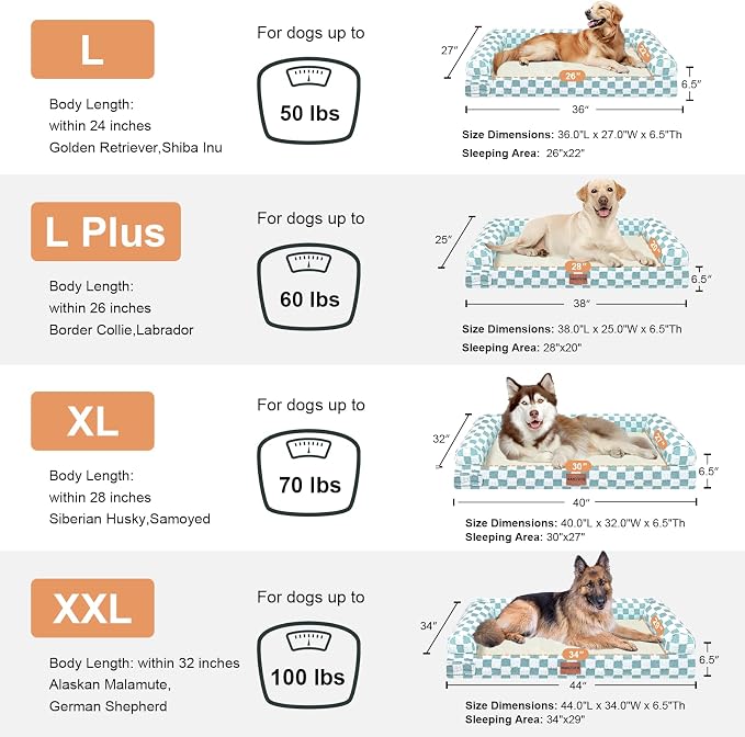 Large Dog Bed Orthopedic Washable: Beds Bolster XL Bed Medium Large Dogs Egg - Image 7