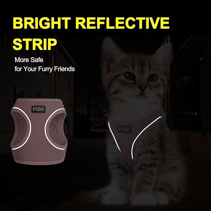 Fida Cat Harness and Leash Set for Walking Kitten and Puppy, Escape Proof - Image 4
