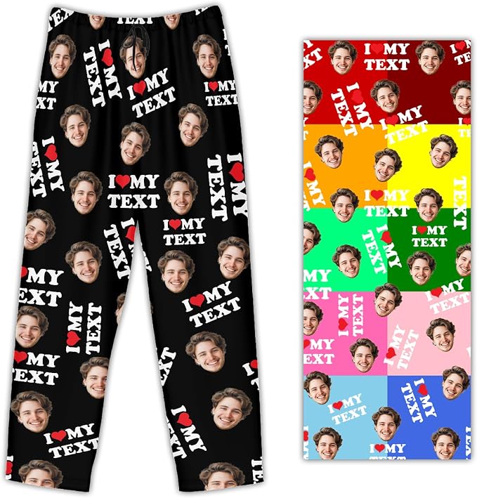 Personalized Pajama Pants For Men Women Custom Pajama Pants - Image 2