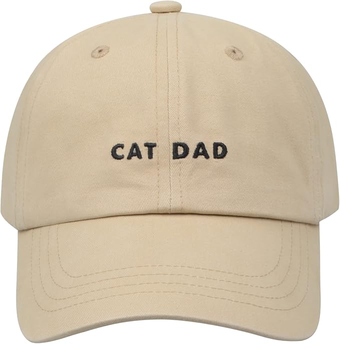 Cat Mom & Dad Hats for Proud Cat Parents | for Men & Women | Embroidered Text by Hatphile