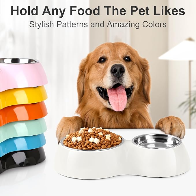 Double Dog Bowls Set – Non-Slip Pet Food & Water Dishes - Image 6