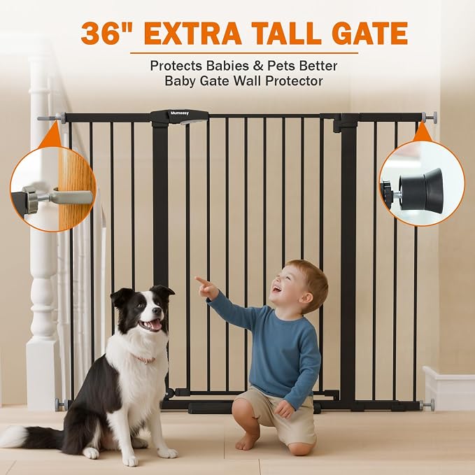 Mumeasy 36" Extra Tall Baby Gate - Image 5