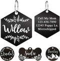 Ultra Joys Stainless Steel Pet ID Tag Dog Name Tags Personalized Front and Back by UltraJoys
