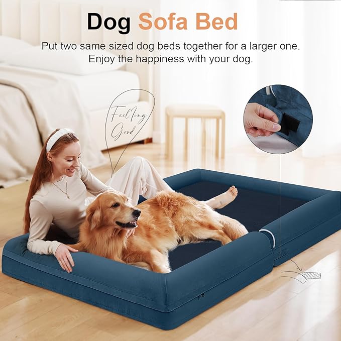 Large Dog Bed Orthopedic Washable: Beds Bolster XL Bed Big XLarge Dogs Memory - Image 3