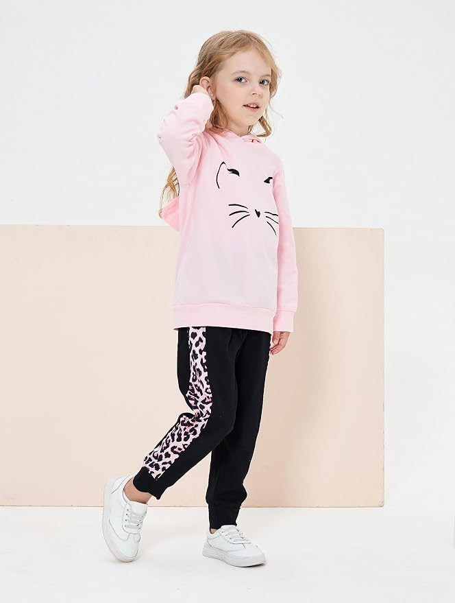 Toddler Baby Girls Clothes Long-sleeve Tie Dye Hoodie Sweatshirt Pants Hooded - Image 2
