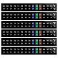 AQUANEAT 6 PCS Aquarium Thermometer Strips, Fish Tank Thermometer Sticker by Aquaneat