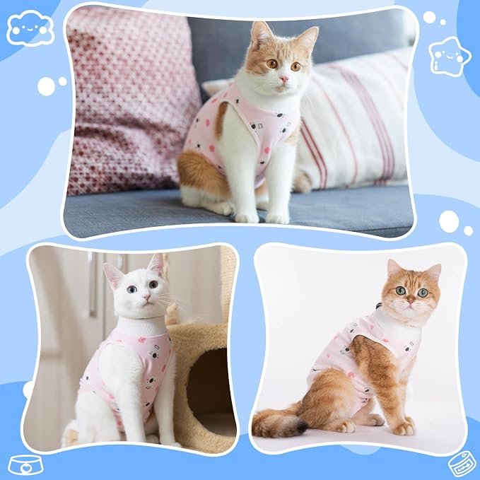 Cat Recovery Suit Female, Breathable Cat Onesie After Surgery Female - Image 4