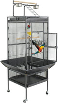 ZENY 61-inch Playtop Parrot Bird Cages, Wrought Iron Large Birdcage by ZENY
