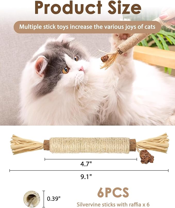Tocirelo Silvervine Sticks Cat Toys - Image 6