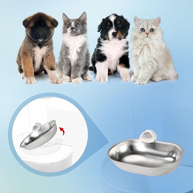 Smart Pet Water Fountain, Stainless Steel Automatic Pet Water Dispenser - Image 3