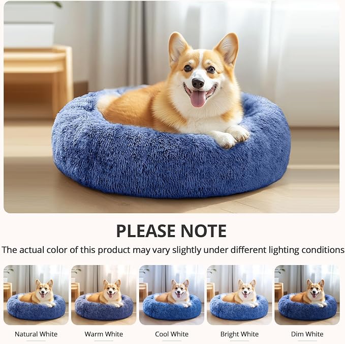 JOLLYVOGUE Calming Small Dog & Cat Bed - Image 6