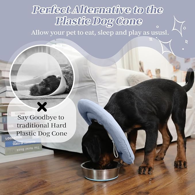 IDOMIK Dog Recovery Collar, Waterproof Soft Dog Cone After Surgery, Comfy - Image 4